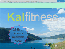 Tablet Screenshot of kalfitness.com